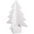 Lot de 30 sapins en carton blanc à décorer