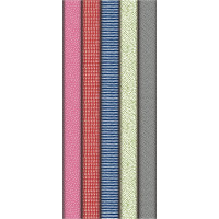 Boîte de 10 rouleaux de papier cadeau motifs fantaisies assortis 2 x 0,70 m 