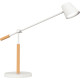 Lampe LED Vicky bois et blanc 