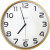 Horloge murale diamètre 31,5 bois et blanc