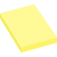 Lot de 12 blocs de 100 feuilles de notes repositionnables 50 x 75 mm jaune pastel 