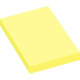 Lot de 12 blocs de 100 feuilles de notes repositionnables 50 x 75 mm jaune pastel 