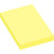 Lot de 12 blocs de 100 feuilles de notes repositionnables 50 x 75 mm jaune pastel