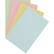 Paquet de 100 fiches bristol non perforées quadrillées 5x5 format 100 x 150 mm couleurs assorties (Bleu, jaune, rose, vert paste