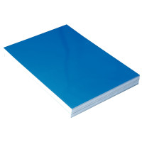 Paquet de 100 couvertures Bristol glacées 250gr bleu 