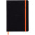 Carnet RHODIARAMA format A5 160 pages, ligné, couverture souple en simili cuir, noir