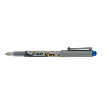 Stylo plume jetable Pilot V-Pen pro bleu