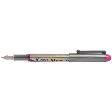 Stylo plume jetable Pilot V-Pen pro rose