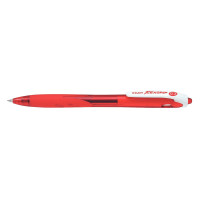 Stylo bille Begreen  Rexgrip rétractable pointe moyenne rouge 