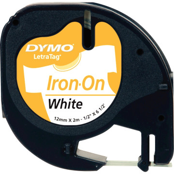 Ruban Dymo Letratag textile pour marquage par transfert