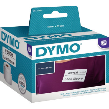 Rouleau de 300 étiquettes Dymo badge 89 x 41mm