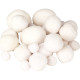 Sachet de 72 pompons blancs tailles assorties 