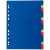 Jeu de 20 intercalaires alphabétiques en polypropylène de couleur Format 21x29,7 cm