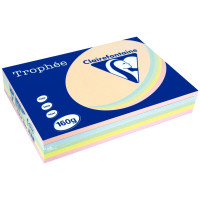 Paquet de 250 feuilles de papier 160g de format A4 assortis pastel TROPHEE CLAIREFONTAINE 