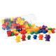 Baril de 96 oursons tailles et couleurs assorties 