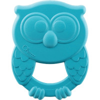 Hochet de dentition en bioplastique Chicco, le hibou 