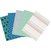 Classpack 5  x 20 feuilles Decopatch bleu 