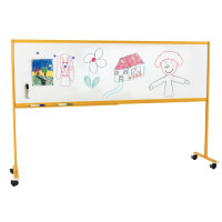 Tableau enfant sur pied 60x200 jaune 