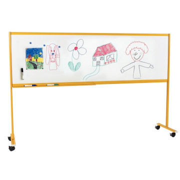 Tableau enfant sur pied 60x200 jaune