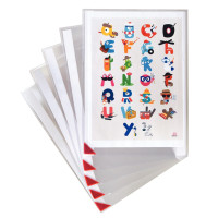 Sachet de 5 poches adhésives repositionnables KANG pour format A4 (21x29.7cm) 