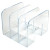 Porte catalogues 3 compartiments transparents