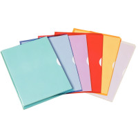 Boîte de 50 pochettes coin en PVC épais et souple Fard'Liss coloris assortis 