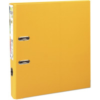 Classeur à levier en plastique PREM'TOUCH format A4 maxi dos 8 cm jaune 