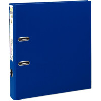 Classeur à levier en plastique PREM'TOUCH format A4 maxi dos 8 cm bleu foncé 