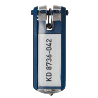 Sachet de 6 porte-clés KEY CLIP bleu foncé 