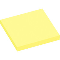 Lot de 12 blocs de 100 feuilles de notes repositionnables 75 x 75 mm jaune pastel 