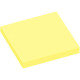 Lot de 12 blocs de 100 feuilles de notes repositionnables 75 x 75 mm jaune pastel 