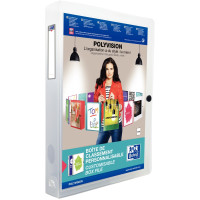 Boite de classement personnalisable dos de 40 mm format 24x32 cm incolore 