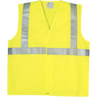 Gilet haute visibilité jaune taille L/XL 