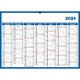 Calendrier 7 mois sur chaque face 19 x 26,5 cm souple