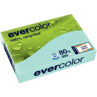 Ramette de 500 feuilles de papier recyclé 80g de format A3 bleu clair EVERCOLOR 